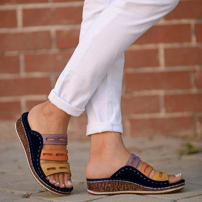 melopick.com -Tri - Color Comfy Bunion Corrector Orthopedic Sandal Shoe