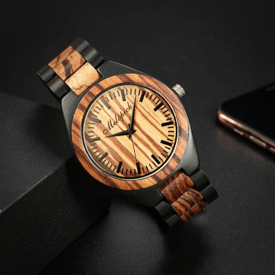 Engraved Wooden Watch For Dad