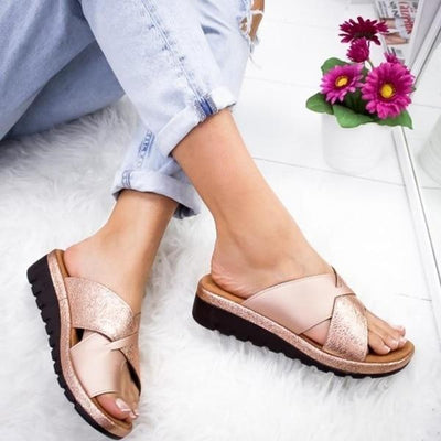 melopick.com -Women Fashionable Orthopedic Bunion Wedge Sandal